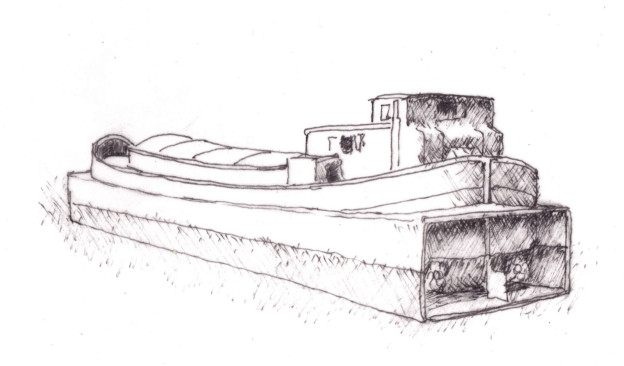 Péniche version 'Tuboat'